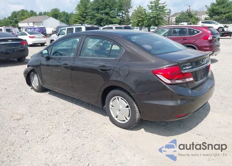 2013 Honda Civic Hf from USA, damaged, VIN 2HGFB2F65DH533122